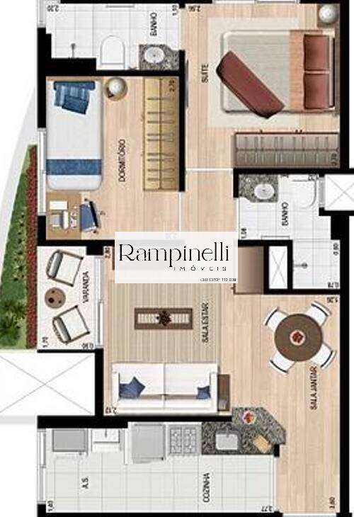 Apartamento, 3 quartos, 60 m² - Foto 35