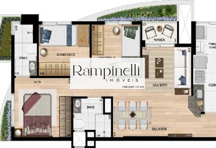 Apartamento, 3 quartos, 60 m² - Foto 37