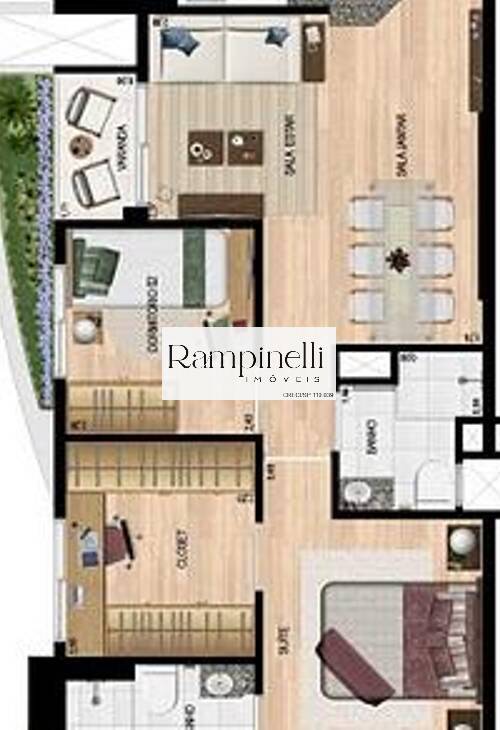 Apartamento, 3 quartos, 60 m² - Foto 38