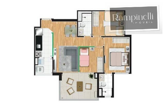 Apartamento, 3 quartos, 69 m² - Foto 19